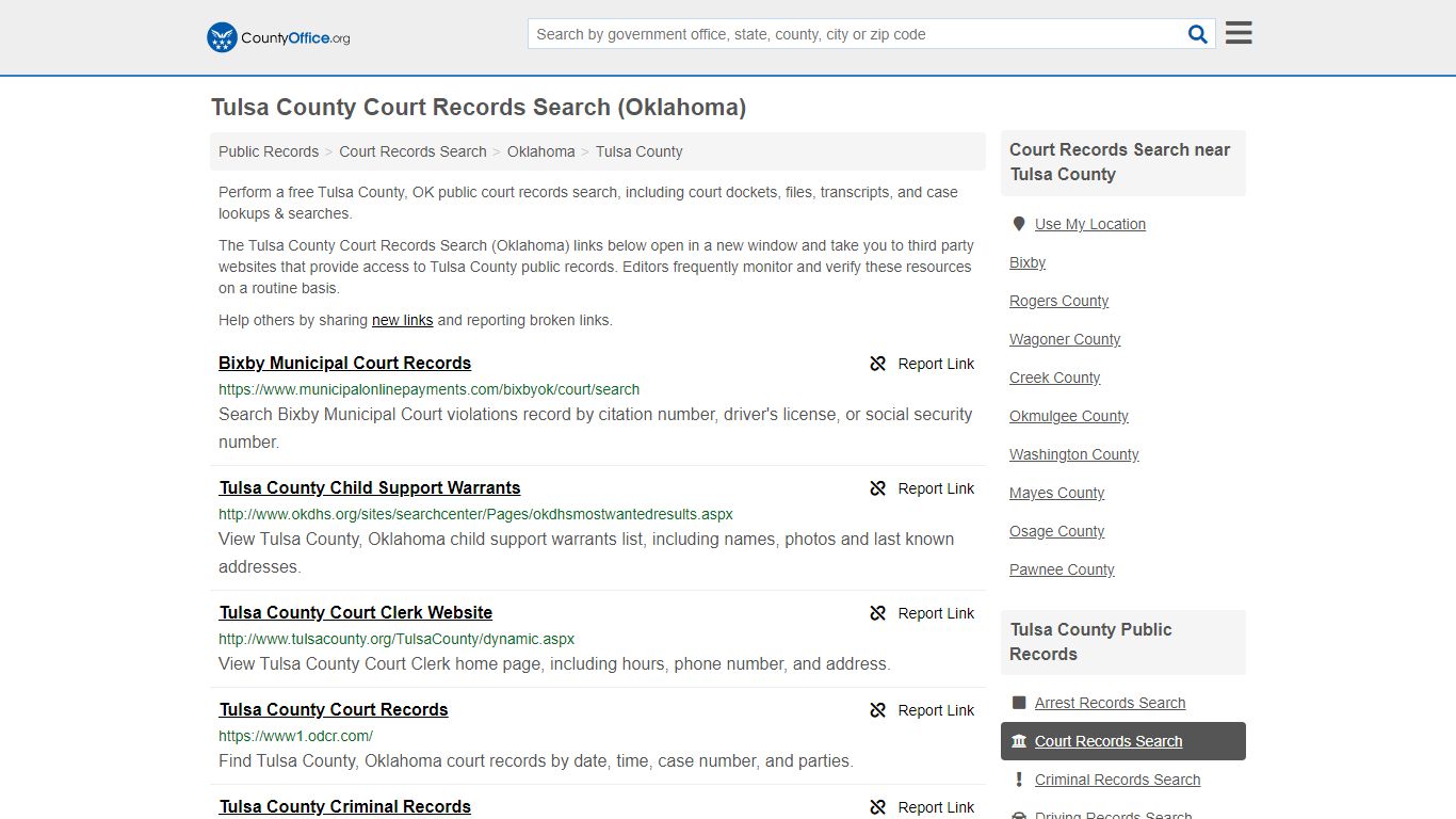 Court Records Search - Tulsa County, OK (Adoptions ...